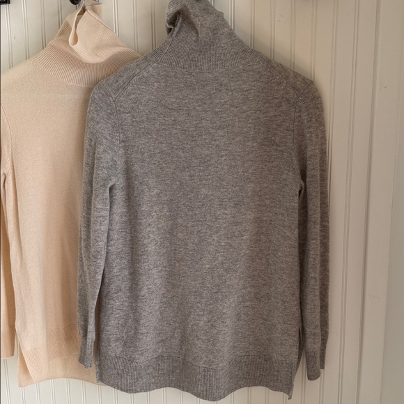 TWO Massimo Dutti Cashmere Wool Turtleneck Sweaters - Picture 7 of 10